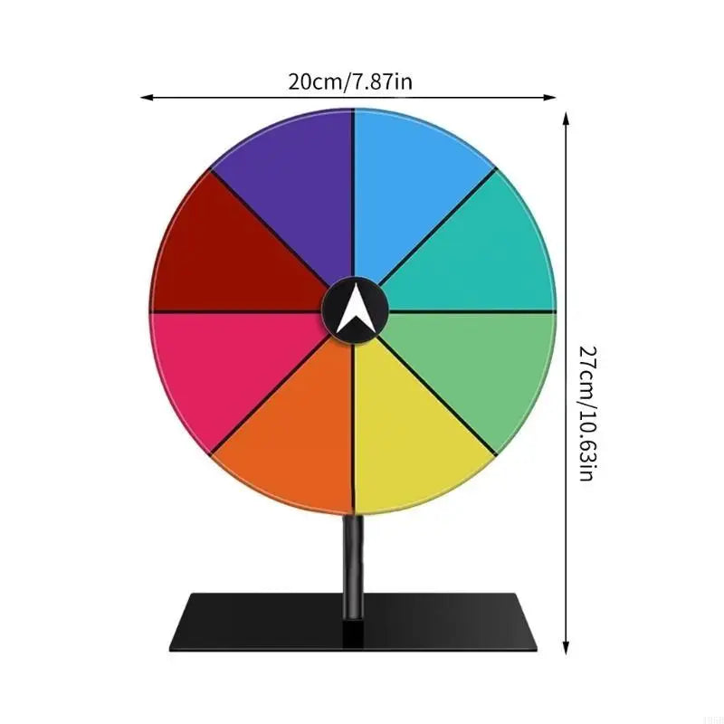 Multipurpose Interactive Tabletop Prize Turntables Roulettes Wheel for Parties and Event with Customizable Accessory